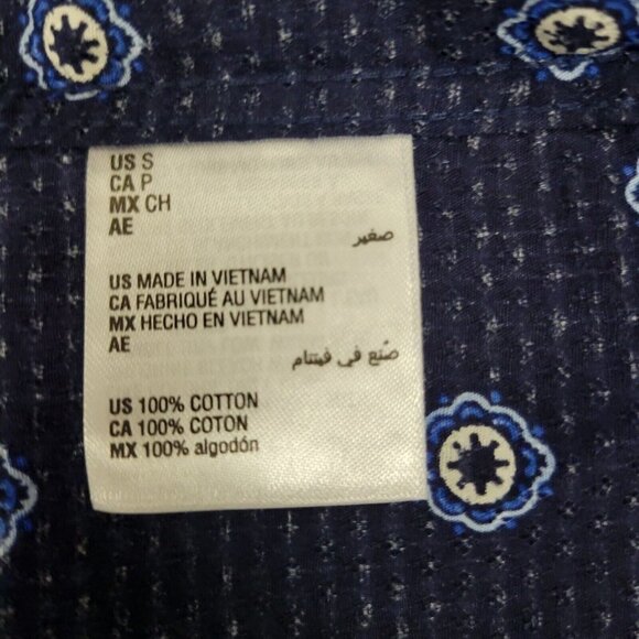 MEN'S Clubroom Woven Shirt.  Size Small New With Tags $59 - Picture 8 of 8